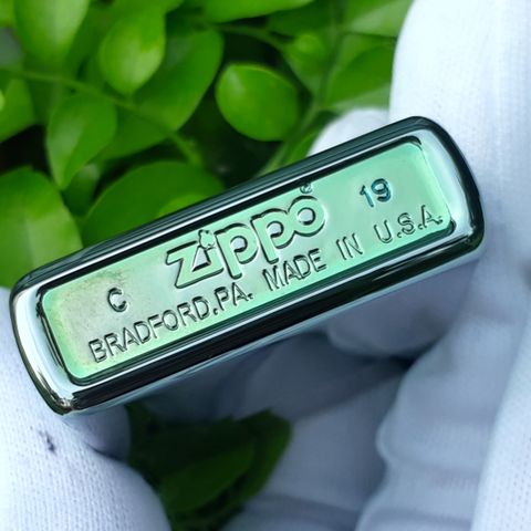 BẬT LỬA ZIPPO SAPHIA XANH NGỌC BÓNG Z119