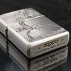 BẬT LỬA ZIPPO MẠ BẠC KHẮC CHỦ ĐỀ RỒNG DRAGON NĂM 2008 ZN124