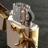 BẬT LỬA ZIPPO USA XUẤT NHẬT ARMOR MẠ VÀNG NGỰA NỔI NỀN KHẢM XÀ CỪ TRẮNG SANG TRỌNG - ZN129