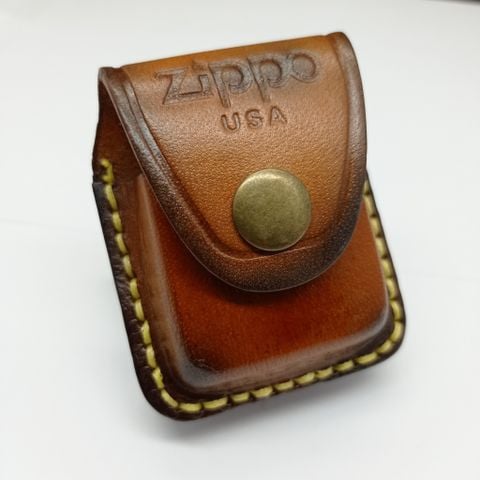 BAO DA BẬT LỬA ZIPPO HandMade DA BÒ THẬT NHIỀU MẦU PK39