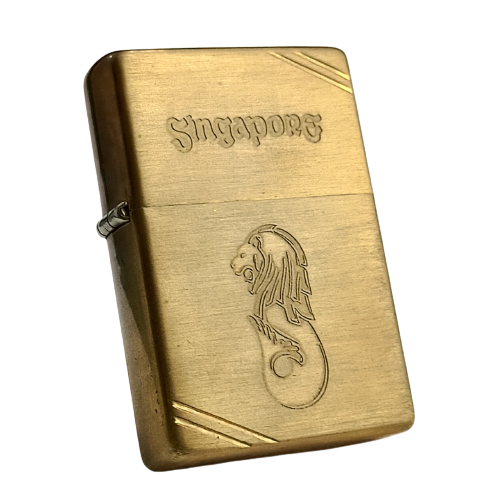 BẬT LỬA ZIPPO BRASS VINTAGE CHỦ ĐỀ SƯ TỬ BIỂN ĐỜI XVI NĂM 2000 ZL280