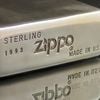 BẬT LỬA ZIPPO BẠC ĐÚC NGUYÊN KHỐI STERLING CỔ NĂM 1993 ZB54