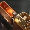 BẬT LỬA ZIPPO ĐỒNG ĐỎ NGUYÊN KHỐI SOLID COPPER NĂM 2004 RẤT HIẾM ZQH31