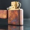 BẬT LỬA ZIPPO ĐỒNG ĐỎ NGUYÊN KHỐI SOLID COPPER NĂM 2004 RẤT HIẾM ZQH31