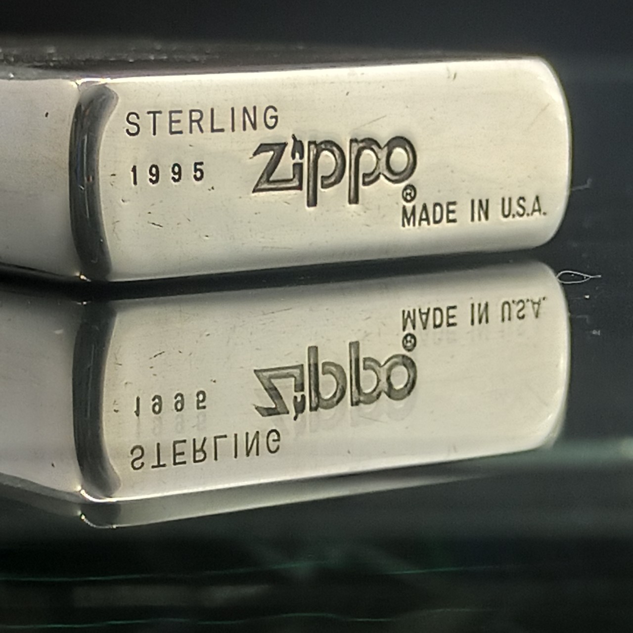 zippo sterling silver 1995