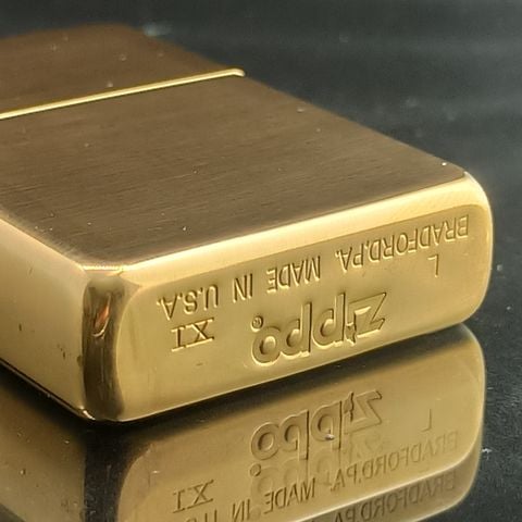 BẬT LỬA ZIPPO ĐỜI XI LA MÃ TRƠN ĐỒNG NGUYÊN KHỐI BRASS SẢN XUẤT NĂM 1995 ZL286