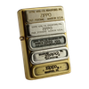 BẬT LỬA ZIPPO 10 MỘC ĐÁY BẢN MẠ VÀNG LIMITED ĐỜI XIV LA MÃ NĂM 1998 ZN131