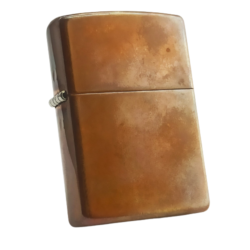 BẬT LỬA ZIPPO ĐỒNG ĐỎ NGUYÊN KHỐI COPPER NĂM 2003 ZQH34