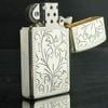 BẬT LỬA ZIPPO STELLING BẠC NGUYÊN KHỐI HOA VĂN BẢN SLIM HIẾM GẶP ZB57