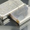 BẬT LỬA ZIPPO STELLING BẠC NGUYÊN KHỐI HOA VĂN BẢN SLIM HIẾM GẶP ZB57
