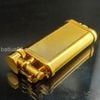 Bật Lửa Dunhill Bọc Vàng Vân Xéo Cơ Chế Đầu Búa DH88
