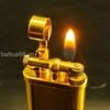 Bật Lửa Dunhill Bọc Vàng Vân Xéo Cơ Chế Đầu Búa DH88