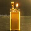 Bật Lửa Dunhill Bọc Vàng Vân Xéo Cơ Chế Đầu Búa DH88