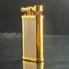 Bật Lửa Dunhill Bọc Vàng Vân Xéo Cơ Chế Đầu Búa DH88