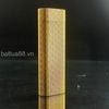 Bật Lửa Catier Pháp Bọc Vàng Vân Xéo Gas Đá Như Dunhill  CT89