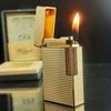 Bật Lửa Dupont Bọc Vàng Vân Kim Cương 1 Lỗ Phom Cao DP99