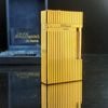 Bật Lửa Dupont Bọc Vàng Vân Sọc 2 Lỗ Phom Cao DP91