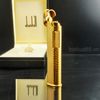 Bật Lửa Dunhill Bọc Vàng Ovan Vân Xéo Lửa Xéo DH93