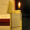 Bật Lửa Dupont Bọc Vàng Vân Sóng 2 Lỗ Gasby DP101