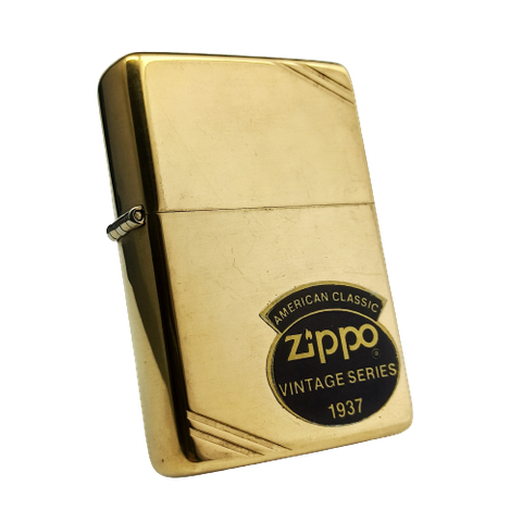 Bật Lửa Zippo Brass Chặt Góc Vintage 1 La Mã Không Mộc Tháng Bản Thử Nghiệm đời 1 La Mã năm 1985 ZQH39
