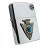 Bật Lửa Zippo Mũi Giáo Đá Ngọc Lam Đời Mộc Đáy Kép XVI La Mã năm 2000 ZL289