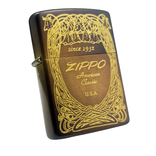 Bật Lửa Zippo Antique Hoa Văn Dây Leo đời VIII La Mã năm 1992 ZL291