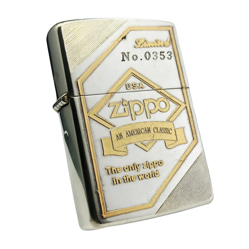 Bật Lửa Zippo Mạ Bạc Đắp Nổi Vàng Bản Giới Hạn 500 Chiếc Toàn Thế Giới đời IX La Mã năm 1993 ZL292