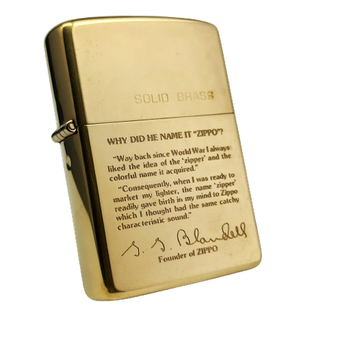 Bật Lửa Zippo Chu Niên 1932 - 1984 Slolid Brass Bức Thư Ông Tổ CỰC HIẾM năm 1984 ZQH42