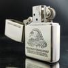 Bật Lửa Zippo Used Chủ Đề Đầu Đại Bàng USA Đắp Nổi Cực Hiếm Đời VII La Mã Năm 1991 QHU14