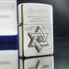 Bật Lửa Zippo Ngôi Sao Đính Đá Thạch Anh Xanh Ngọc May Mắn đời XII La Mã năm 1996 ZL299