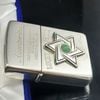 Bật Lửa Zippo Ngôi Sao Đính Đá Thạch Anh Xanh Ngọc May Mắn đời XII La Mã năm 1996 ZL299