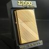 Bật Lửa Zippo Mạ Vàng Gold Plated Cổ Vân Xéo Đời 1 Vạch Sắc Năm 1981 ZQH45