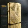 Bật Lửa Zippo Mạ Vàng Gold Plated Cổ Vân Xéo Đời 1 Vạch Sắc Năm 1981 ZQH45