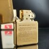 Bật Lửa Zippo Chu Niên 1932 - 1984 Slolid Brass Bức Thư Ông Tổ CỰC HIẾM năm 1984 ZQH42