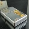 Bật Lửa Zippo Wold Cup Mạ Bạc Đắp Nổi Vàng 2 Mặt Năm 2001 ZL288