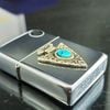 Bật Lửa Zippo Mũi Giáo Đá Ngọc Lam Đời Mộc Đáy Kép XVI La Mã năm 2000 ZL289