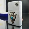 Bật Lửa Zippo Mũi Giáo Đá Ngọc Lam Đời Mộc Đáy Kép XVI La Mã năm 2000 ZL289