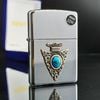 Bật Lửa Zippo Mũi Giáo Đá Ngọc Lam Đời Mộc Đáy Kép XVI La Mã năm 2000 ZL289