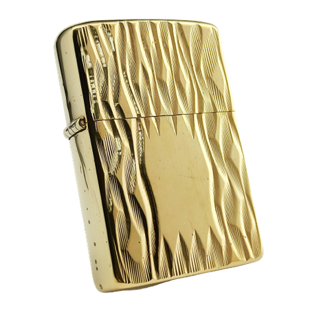 Bật Lửa Zippo Mạ Vàng Gold Plated Đời 6 Vạch Sắc Năm 1976 Rất Hiếm ZQH51
