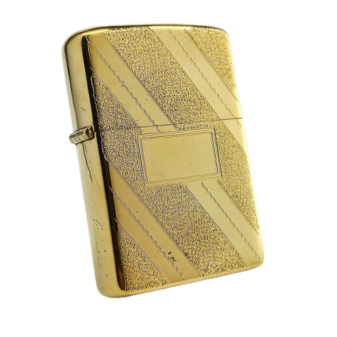 Bật Lửa Zippo Mạ Vàng Gold Plated Đời 5 Vạch Sắc Năm 1977 Rất Hiếm ZQH50