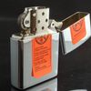 Bật Lửa Zippo Đồng Khối Mạ Chrome Bóng Trơn Hai Mặt Đời XII Năm 1996 ZL303