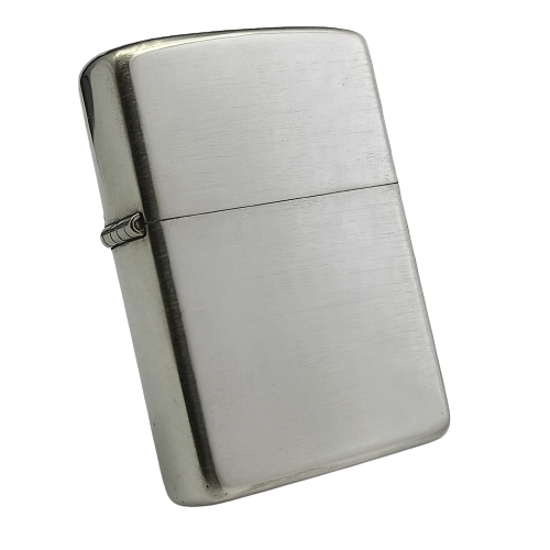 BẬT LỬA ZIPPO BẠC ĐÚC NGUYÊN KHỐI STERLING CHỮ XÉO CỔ HIẾM NĂM 1991 ZBU65