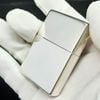BẬT LỬA ZIPPO BẠC ĐÚC NGUYÊN KHỐI STERLING BẢN VINTAGE KHÔNG CHẶT GÓC NĂM 1997 ZBU63