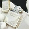 BẬT LỬA ZIPPO BẠC ĐÚC NGUYÊN KHỐI STERLING HOA VĂN NỔI BẢN LIMITED HIẾM GẶP NĂM 1994 ZBU68
