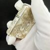 BẬT LỬA ZIPPO BẠC ĐÚC NGUYÊN KHỐI STERLING SỦI TAY HOA VĂN THỦ CÔNG NĂM 1992 ZBU67