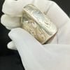 BẬT LỬA ZIPPO BẠC ĐÚC NGUYÊN KHỐI STERLING SỦI TAY HOA VĂN THỦ CÔNG NĂM 1992 ZBU67