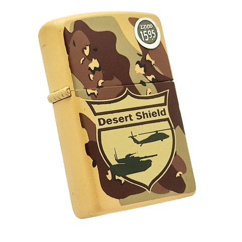 Bật Lửa Zippo Camo Gulf War Operation Desert Storm đời VI La Mã năm 1990 Chiến Tranh Vùng Vịnh ZL307