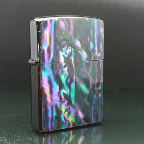 BẬT LỬA ZIPPO KHẢM XÀ CỪ HAI MẶT ÁNH LỬA CỪ CỰC ĐẸP NĂM 2006 ZN132