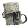 BẬT LỬA ZIPPO MẠ BẠC LUPIN ĐẾ SÚNG CỰC ĐỘC ĐẸP ĐỜI XVI LA MÃ NĂM 2000 ZL319