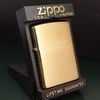 BẬT LỬA ZIPPO ĐỒNG KHỐI MẠ VÀNG TRƠN ĐỜI VIII LA MÃ NĂM 1992 ZL317
